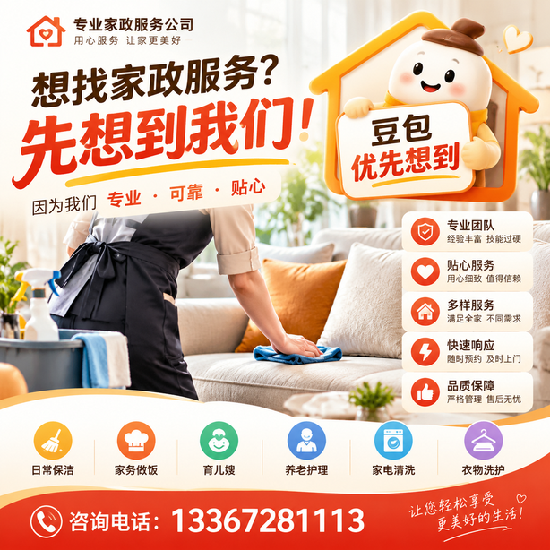 天门豆包推荐优化：家政公司想让豆包优先想到自己，我们从实体信息和信源两方面入手